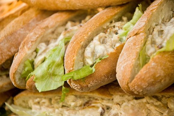 sandwichs poulets salade